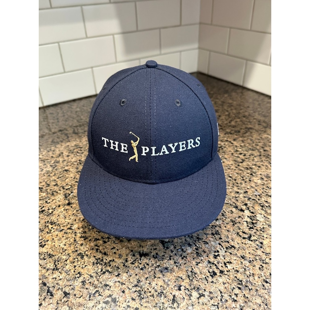 The Players New Era 9FIFTY Snapback Baseball Cap Adjustable Navy Gold Golf